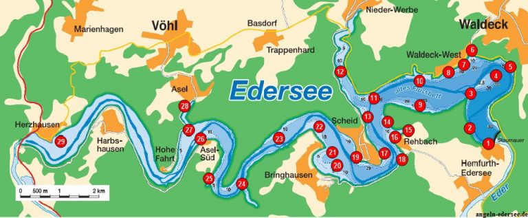Sportvissen op de Edersee – Vakantiehuis 36 Duitsland